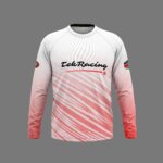 TekRacing White & Red Jersey | DESIGNED BY FANCY NOT FOR SALE